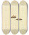 Triptych art skateboard deck of James Bolton Icons Fungorum Circa Halifax Sponte Nascentium Pl077 by James Bolton (1735-1799)