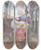 Triptych art skateboard deck of Elizabeth Adela Forbes An Apron Full Of Flowers by Elizabeth Adela Forbes (1859-1912)