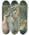 Triptych art skateboard deck of Pierre Puvis De Chavannes The Wine Press by Pierre Puvis De Chavannes (1824-1898)