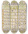 Triptych art skateboard deck of Theo Nieuwenhuis Kalenderblad Voor Augustus 1900 by Theo Nieuwenhuis (1866-1951)