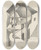 Triptych art skateboard deck of Enrico Prampolini Architectonic Absolute Head And Houses Futuristaroma by Enrico Prampolini (1894-1956)