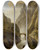 Triptych art skateboard deck of Christian Georg Schtz The Elder Devils Bridge On The St Gotthard Road by Christian Georg Schtz the elder (1718-1791)