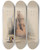 Triptych art skateboard deck of David Roberts One Of Two Colossal Statues Of Rameses Sic Ii Entrance To The Temple At Luxor by David Roberts (1796-1864)