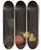 Triptych art skateboard deck of George Leslie Hunter Still Life Of Fruit And A Wine Glass by George Leslie Hunter (1879-1931)