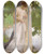 Triptych art skateboard deck of Eero Jrnefelt Bathing Sheet by Eero Jarnefelt (1863-1937)