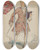 Triptych art skateboard deck of Lillian Causey Mans Suit by Lillian Causey (20-)