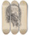 Triptych art skateboard deck of Jacques Reich Thomas Jefferson by Jacques Reich (1852-1923)
