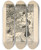 Triptych art skateboard deck of Jean De Bosschre The Village Urchins Came And Stole Them Off The Tree by Jean de Bosschre (1878-1953)