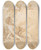 Triptych art skateboard deck of Benedetto Luti Saint Benedict On A Bed Of Thorns by Benedetto Luti (1666-1724)