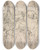 Triptych art skateboard deck of Jeanantoine Watteau The Clothes Are Italian by Jean-Antoine Watteau (1684-1721)