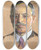 Triptych art skateboard deck of William Sergeant Kendall James Gamble Rogers Ba 1889 21H Consulting Architect1920 by William Sergeant Kendall (1869-1938)