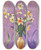 Triptych art skateboard deck of Lafayette F Cargill Narcissus by Lafayette F Cargill (20-)
