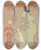 Triptych art skateboard deck of Edward Penfield Harpers March_2 by Edward Penfield (1866-1925)