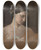 Triptych art skateboard deck of Jeanbaptisteantoineemile Branger Portrait Of A Woman_2 by Jean-Baptiste-Antoine-Emile Branger (1814-1883)