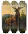 Triptych art skateboard deck of Alexander Brodszky Deer In Forest Landscape by Alexander Brodszky (1819-1901)