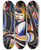 Triptych art skateboard deck of Henry Lyman Saen Child In Rocker by Henry Lyman Saen (1875-1918)