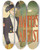 Triptych art skateboard deck of Edward Penfield Harpers August_1 by Edward Penfield (1866-1925)