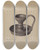 Triptych art skateboard deck of Fritz Boehmer Lamp_2 by Fritz Boehmer