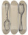Triptych art skateboard deck of Nicholas Zupa Silver Spoon by Nicholas Zupa