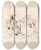 Triptych art skateboard deck of Nicaise De Keyser Party Making Music by Nicaise De Keyser (1813-1887)