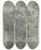 Triptych art skateboard deck of Jacopo Tintoretto Study After The Head Of Michelangelos Giuliano Demedici by Jacopo Tintoretto (1518-1594)
