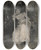 Triptych art skateboard deck of Alfred Stevens Mademoiselle De Clermonttonnerre by Alfred Stevens (1817-1875)