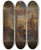 Triptych art skateboard deck of Johann Michael Rottmayr Aeneas Rescues His Father Anchises From The Burning Troy Vulcan In The Sky On His Chariot by Johann Michael Rottmayr (1654-1654)