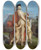 Triptych art skateboard deck of Jeanlon Grme A Young Nymph Teased By Putti by Jean-Lon Grme (1824-1904)