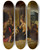 Triptych art skateboard deck of Girolamo Mazzola Bedoli The Holy Family In A Landscape by Girolamo Mazzola Bedoli (1500-1569)