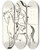 Triptych art skateboard deck of Jean De Bosschre A Cavalier Mounted On A Large Steed by Jean de Bosschre (1878-1953)