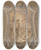 Triptych art skateboard deck of Charlesandr Van Loo Saint Gregory As Deacon Directing Prayers And Processions For The Cessation Of The Plague by Charles-Andr van Loo (1705-1765)