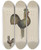 Triptych art skateboard deck of James Vail Counterbalance Rooster by James Vail