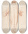 Triptych art skateboard deck of Alexandre Laemlein Back View Of Standing Woman by Alexandre Laemlein (1813-1871)