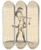 Triptych art skateboard deck of Mary Darly The Knightsbridge by Mary Darly (1756-1779)
