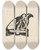 Triptych art skateboard deck of Rudyard Kipling Djinn Making The Beginnings Of The Magic by Rudyard Kipling (1865-1936)