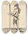 Triptych art skateboard deck of Mary Darly The Mercer by Mary Darly (1756-1779)