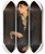 Triptych art skateboard deck of Oliver Ingraham Lay Portrait Of Fidelia Bridges by Oliver Ingraham Lay (1845-1890)