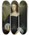 Triptych art skateboard deck of Cornelis Jonson Van Ceulen Portrait Of A Lady_2 by Cornelis Johnson Van Ceulen (1593-1661)