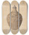 Triptych art skateboard deck of Fritz Boehmer Wine Jug_1 by Fritz Boehmer