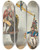 Triptych art skateboard deck of Charles Williams The Balance Of Power by Charles Williams