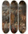 Triptych art skateboard deck of Jacob Jordaens Allegory Of The Poet by Jacob Jordaens (1593-1678)