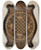 Triptych art skateboard deck of Geoffrey Holt Marquetry Table Showing Inlay Top by Geoffrey Holt (20-)