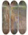 Triptych art skateboard deck of Christian Landenberger Badender Bub An Der Donau by Christian Landenberger (1862-1927)