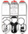 Triptych art skateboard deck of National Institutes Of Health Science And Education Hope For Mankind by National Institutes Of Health (1887)