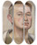 Triptych art skateboard deck of Karl Tratt Selbstbildnis by Karl Tratt (1900-1937)