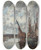 Triptych art skateboard deck of Eugne Boudin Trouville Voiliers Chous by Eugene Boudin (1824-1898)