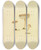 Triptych art skateboard deck of James Bolton Icons Fungorum Circa Halifax Sponte Nascentium Pl049 by James Bolton (1735-1799)
