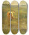 Triptych art skateboard deck of George Fuller Girl Tying Her Shoe by George Fuller (1822-1884)