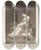 Triptych art skateboard deck of Francisco De Goya Por Que Fue Sensible Because She Was Susceptible by Francisco de Goya (1746-1828)
