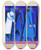 Triptych art skateboard deck of Tom Gentleman Female And Male Figures Walking At Night by Tom Gentleman (1892-1966)
